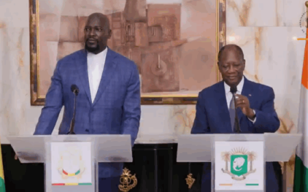Guinée-Côte d’Ivoire : le Président Mamadi Doumbouya attendu ce vendredi à Abidjan pour une visite d’État